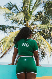 THE 'LAGOS GIRL' ESSENTIAL (TWO PIECE SET) IN GREEN